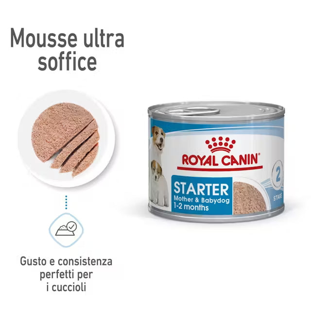 Mousse vista laterale con testo “Dimensione consistenza e gusto perfetti”