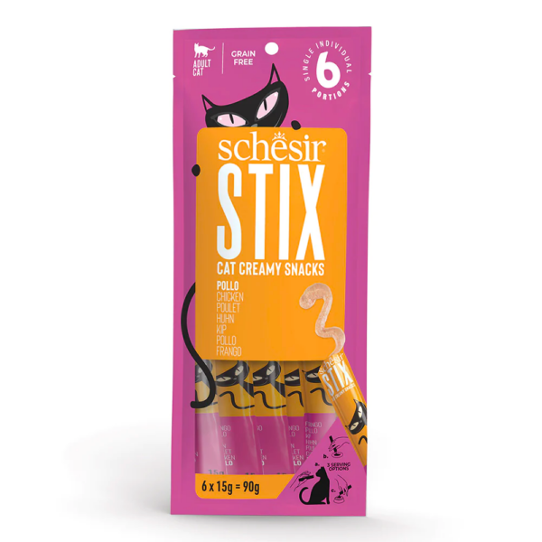 Schesir Gatto Stix Pollo  6X15GR