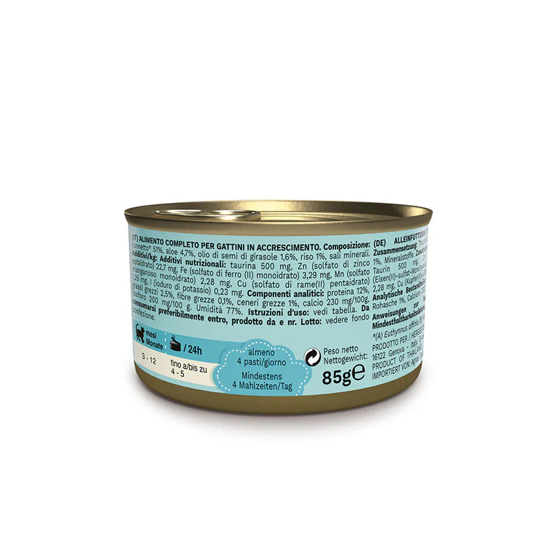 Schesir Kitten Care Tonnetto con Aloe 85g - Cibo Umido per Gatti