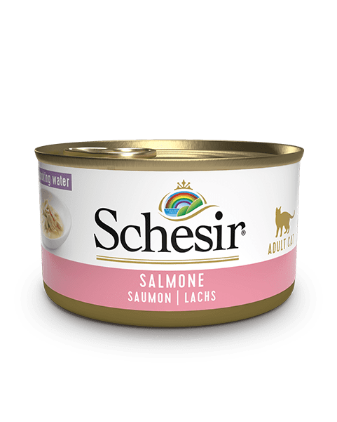 Schesir Salmone al Naturale - Cibo Umido per Gatti 85g