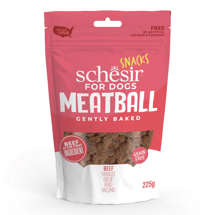 Schesir Snacks per Cani Meatball Manzo 225g