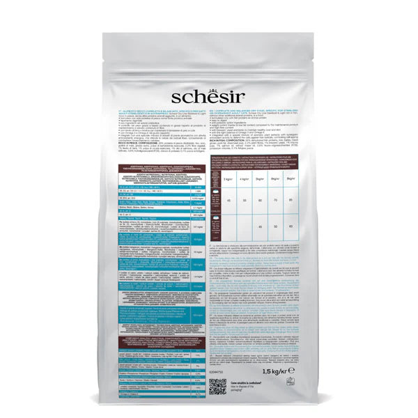Schesir Sterilized & Light Ricco in Pesce 1,5 kg