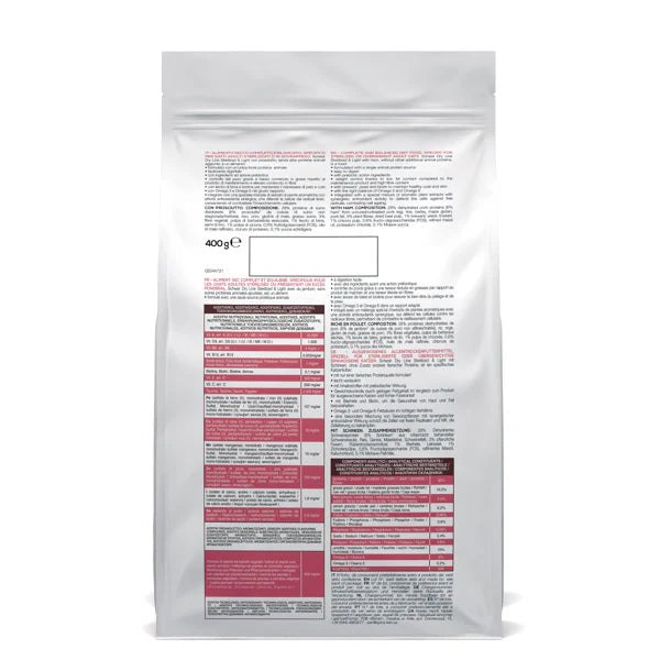 Schesir Sterilized&Light con Prosciutto 400g Crocchette Gatti Sterilizzati