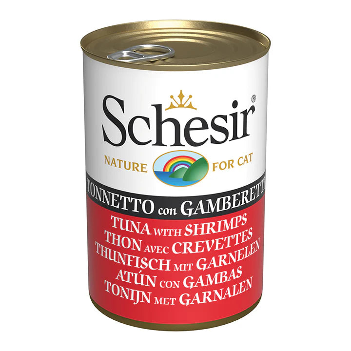 Schesir Tonnetto con Gamberetti in Gelatina 140g - Gatto