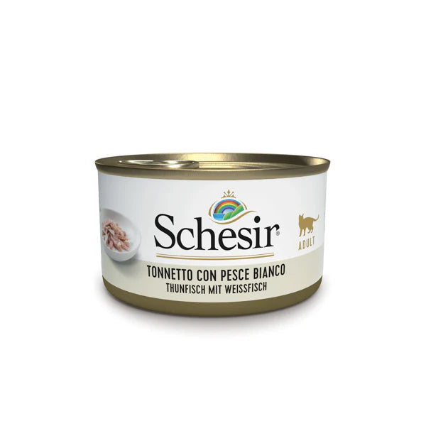 Schesir Tonnetto con Pesce Bianco in Gelatina 85g Umido Gatto