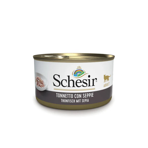 Schesir Tonnetto con Seppie in Gelatina 85g Umido per Gatti