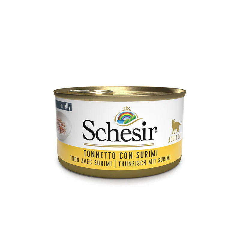 Schesir Tonnetto con Surimi in Gelatina 85g Umido per Gatti