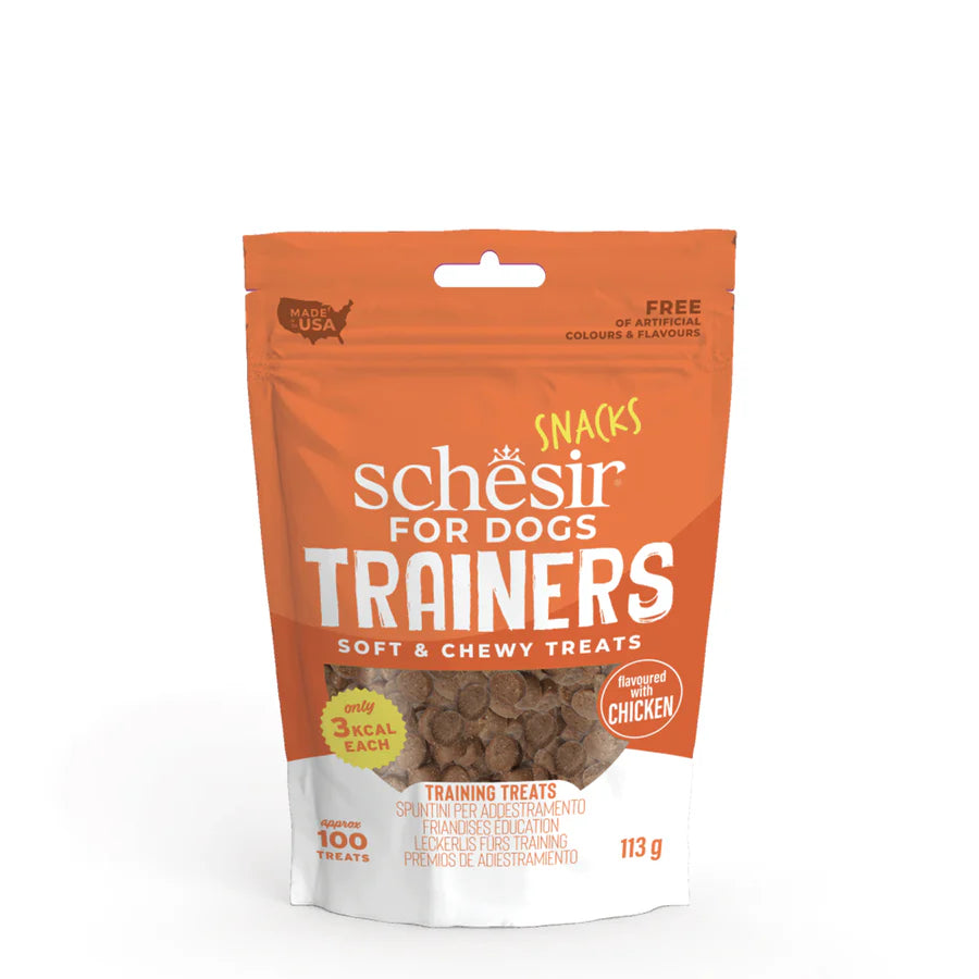 Snack Schesir Trainers al Pollo 113 g per cani adulti e cuccioli