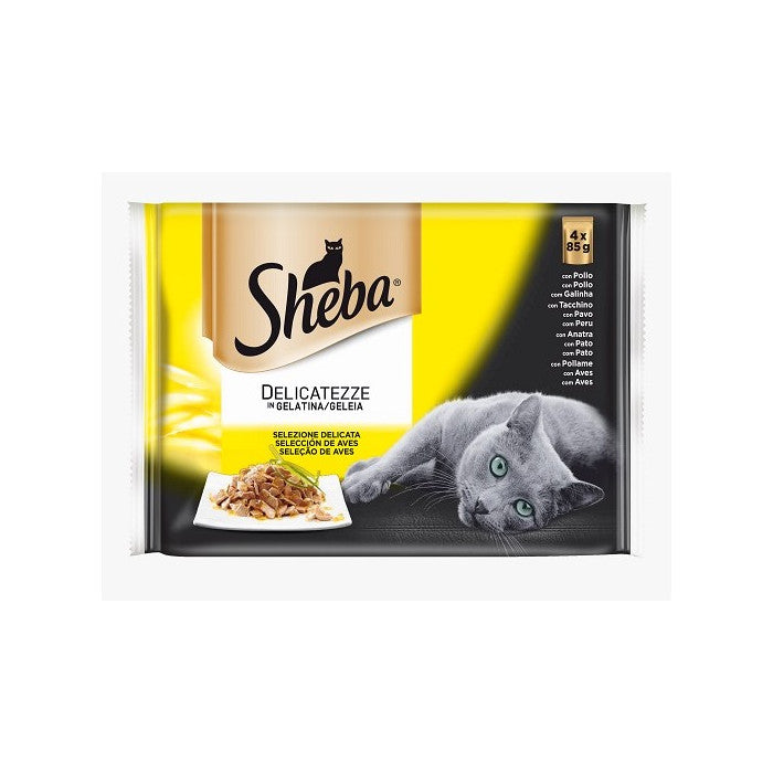 Sheba Delicatezze in Gelatina Pollo 4x85 Gr