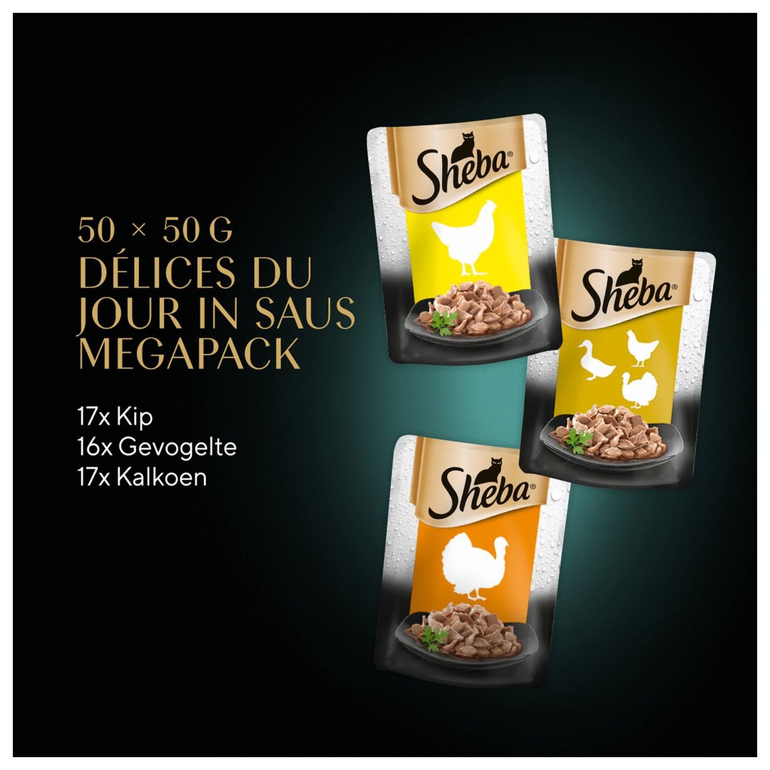Sheba Délices du Jour in Salsa 50 x 50 g