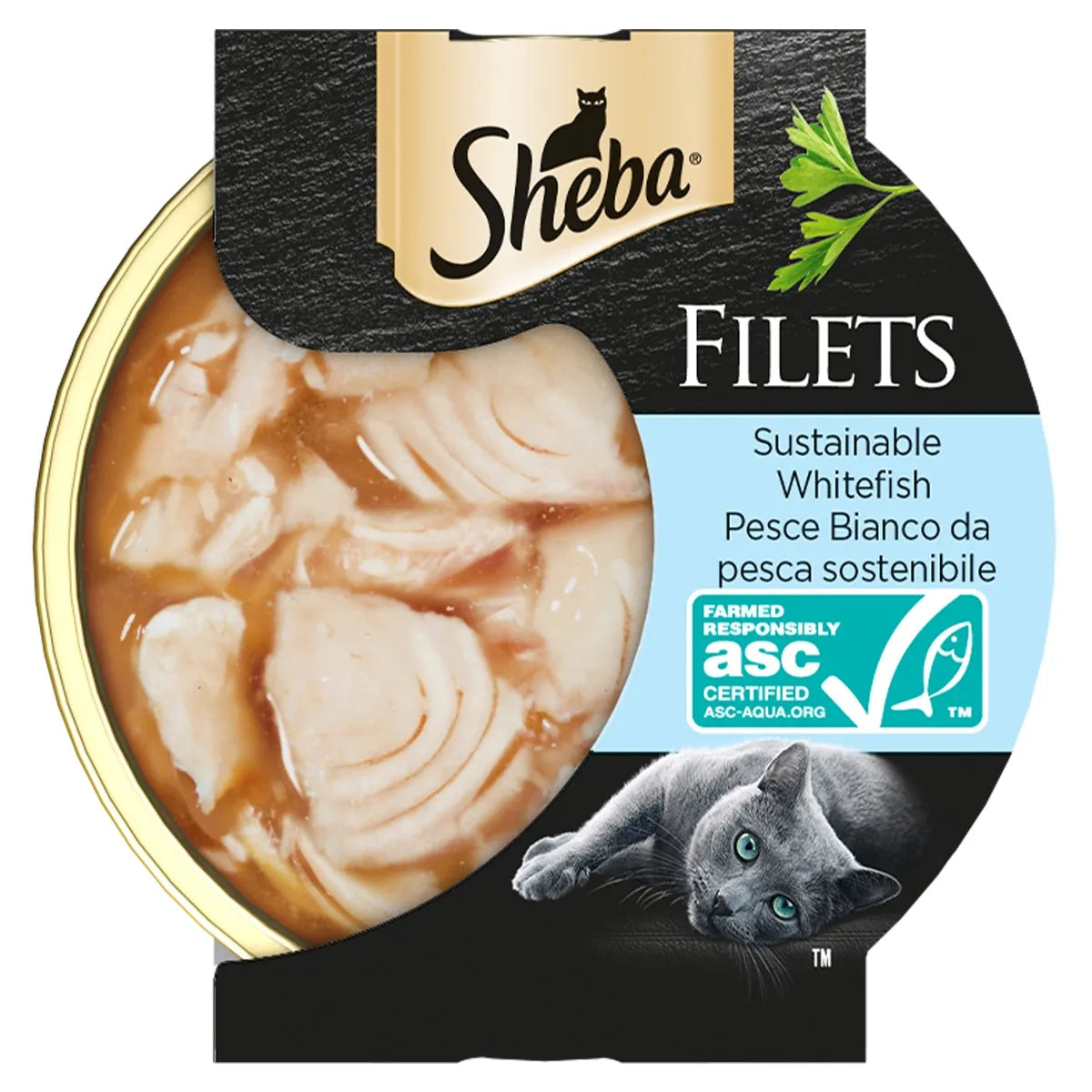 Sheba Filets Pesce Bianco 60g Cibo Umido per Gatti