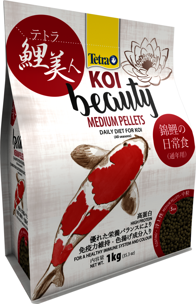 Mangime completo Tetra Koi Beauty Medium 1 kg per carpe koi oltre 20 cm