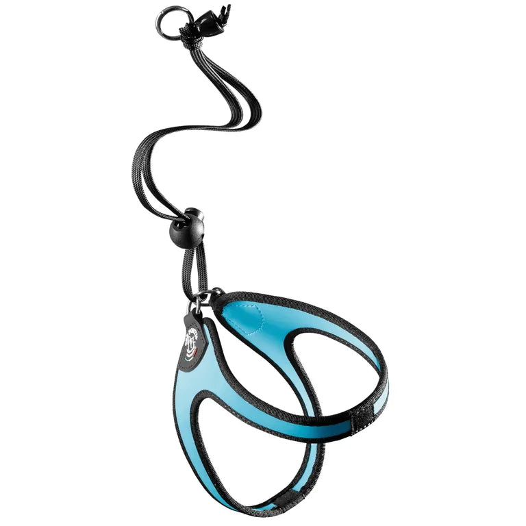 Pettorina Tre Ponti Easy Fit Original azzurro nero taglia 1.5 per cani piccoli e gatti