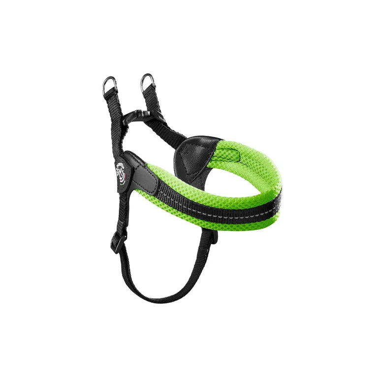 Pettorina Tre Ponti Mesh verde fluo taglia 2.5 per cani giovani o snelli
