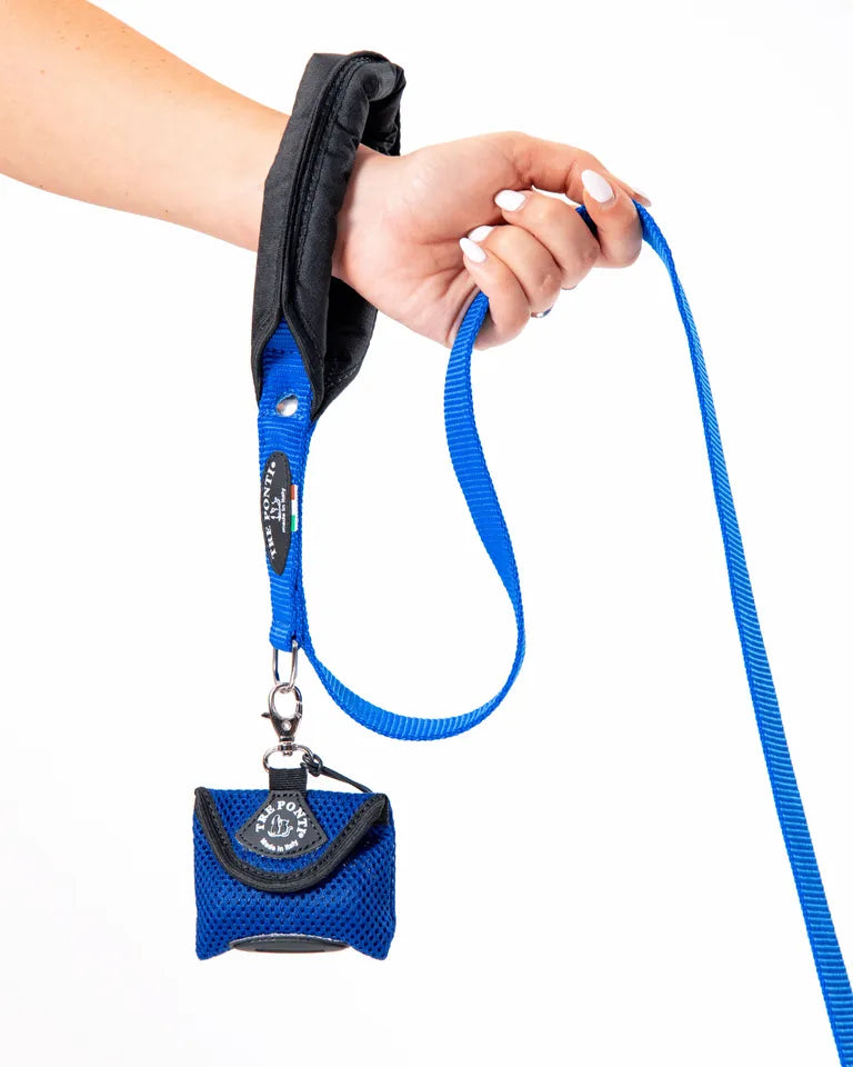 Guinzaglio nero Tre Ponti 115 cm con manico imbottito per cani di taglia grande