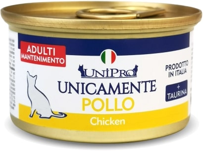 Unipro - Alimento Monoproteico al Pollo per Gatti 85g