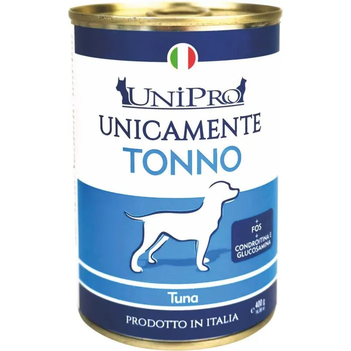 Unipro Unicamente Tonno 400gr Cibo umido per Cani