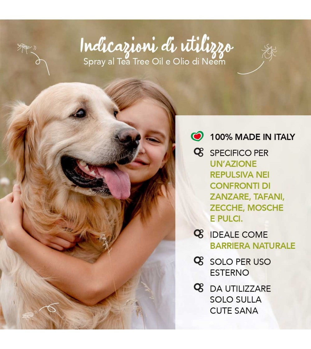 Yuup! Spray al Tea Tree Oil e Olio di Neem 150ml - Repellente per Insetti