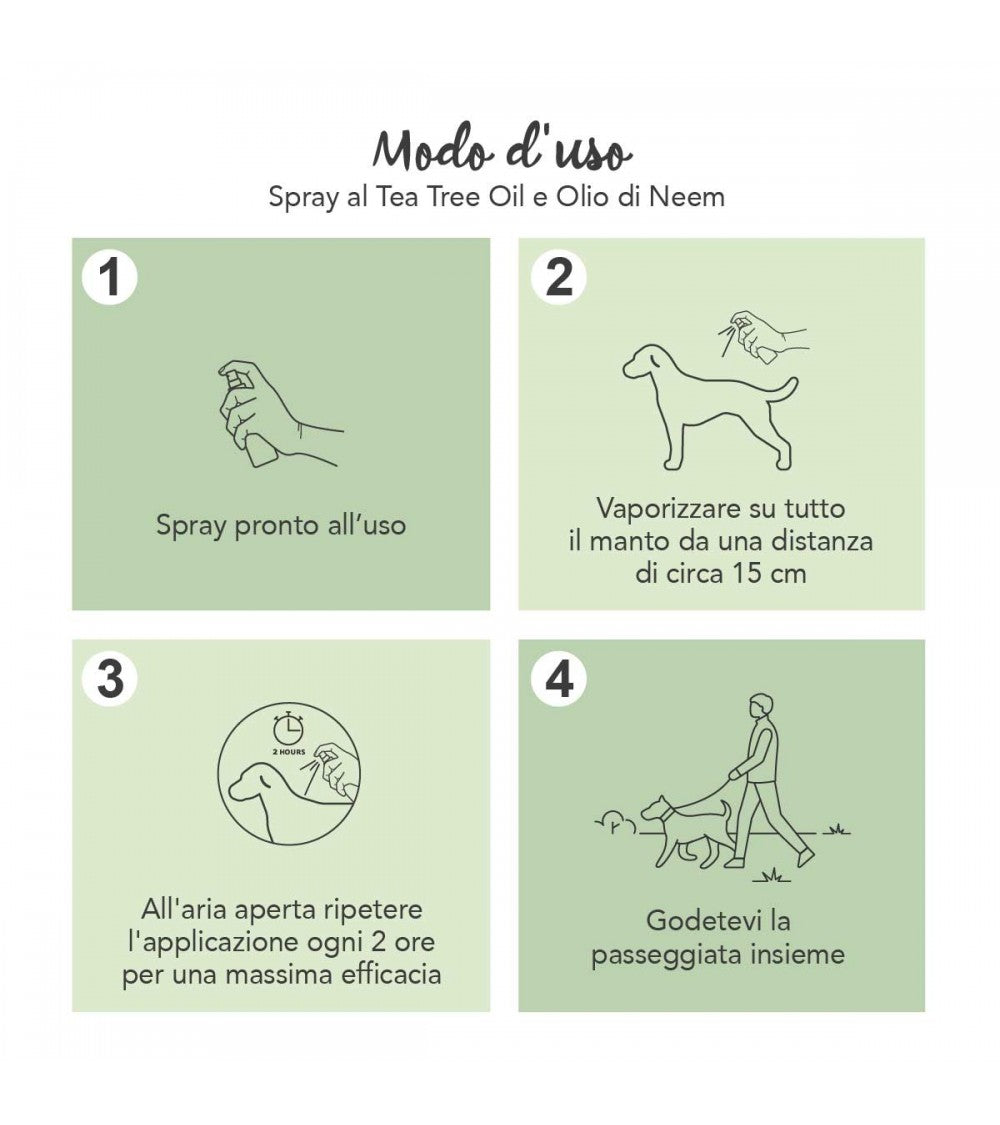 Yuup! Spray al Tea Tree Oil e Olio di Neem 150ml - Repellente per Insetti