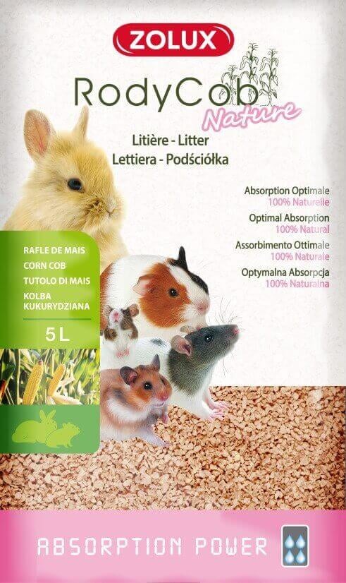 Zolux RodyCob Nature 5L - Lettiera Compostabile per Roditori