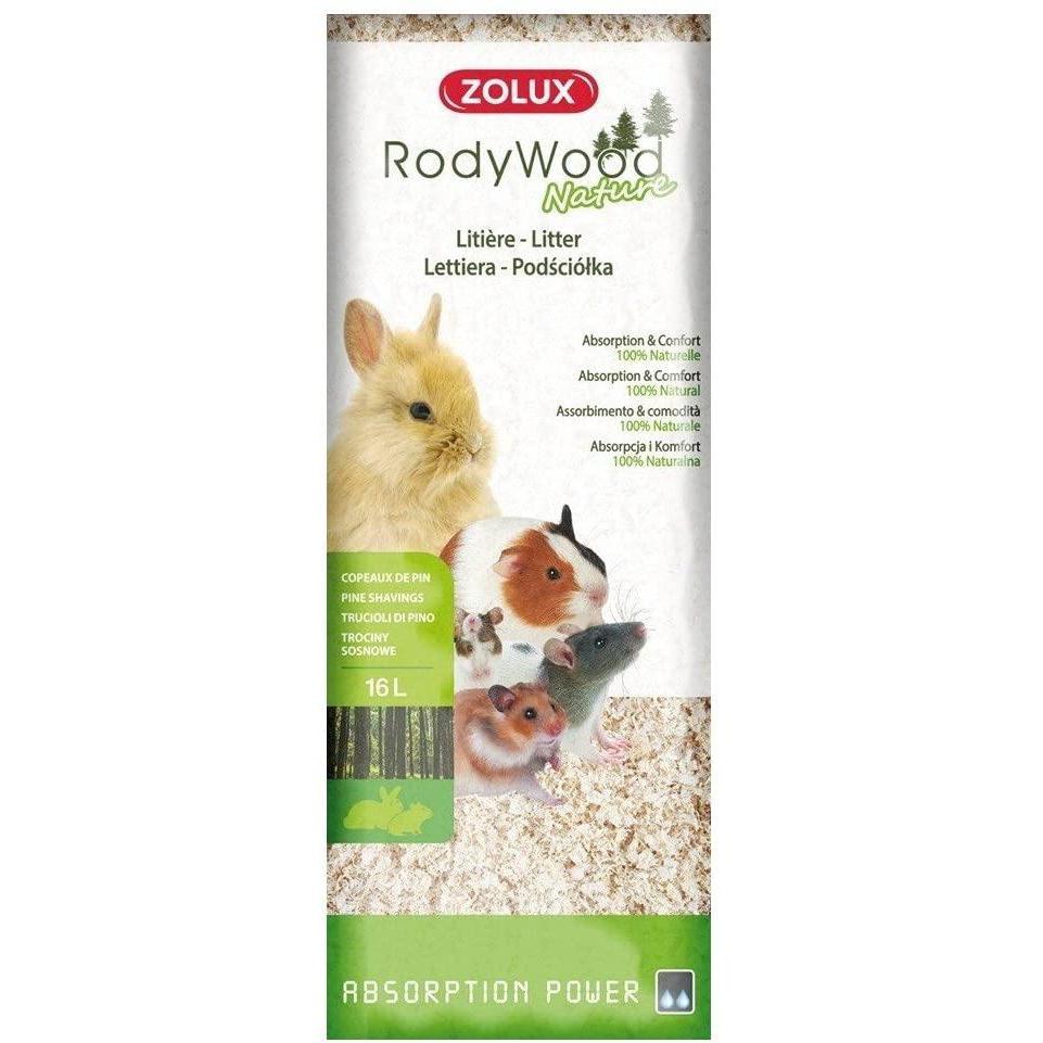 Zolux Rody Wood Nature 1kg Truciolo Lettiera per Roditori