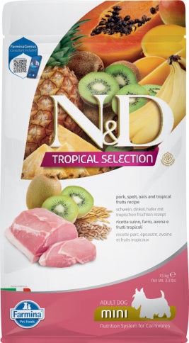 Farmina N&D cane tropical selection pork adult mini 5 kg