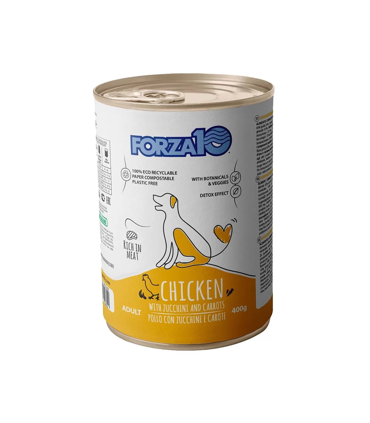 Forza 10 Cane Adult Mantenimento Pollo Con Zucchine E Carote 400 Gr