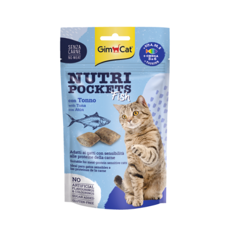 Gimcat Nutri Pockets Fish con Tonno 60g