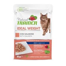 Natural Trainer Ideal Weight con Salmone 85g - Gatti Adulti