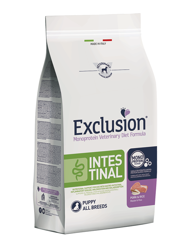 Exclusion Diet Intestinal Puppy Maiale e Riso 12 kg