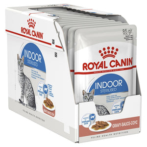 12x85g Royal Canin Indoor Sterilised Straccetti in Salsa - ROYAL CANIN - UMIDO GATTO