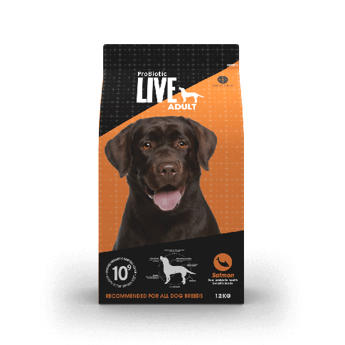 Live Dog ProBiotic Adult Salmon 12kg Crocchette per Cane