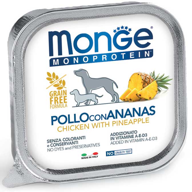 Monge Monoprotein Patè Solo Pollo e Ananas 150gr