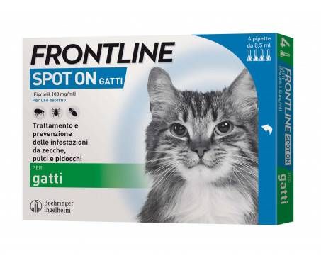 Frontline Spot-On Gatti 4 Pipette Antiparassitario