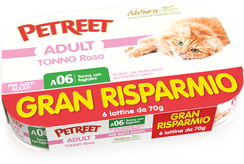 Petreet Natura Tonno Rosa con Fagiolini 6x70gr