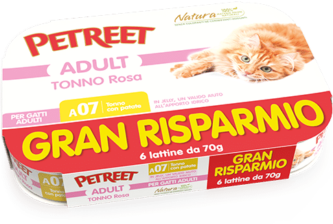 Petreet Natura Tonno Rosa e Patate 6x70gr