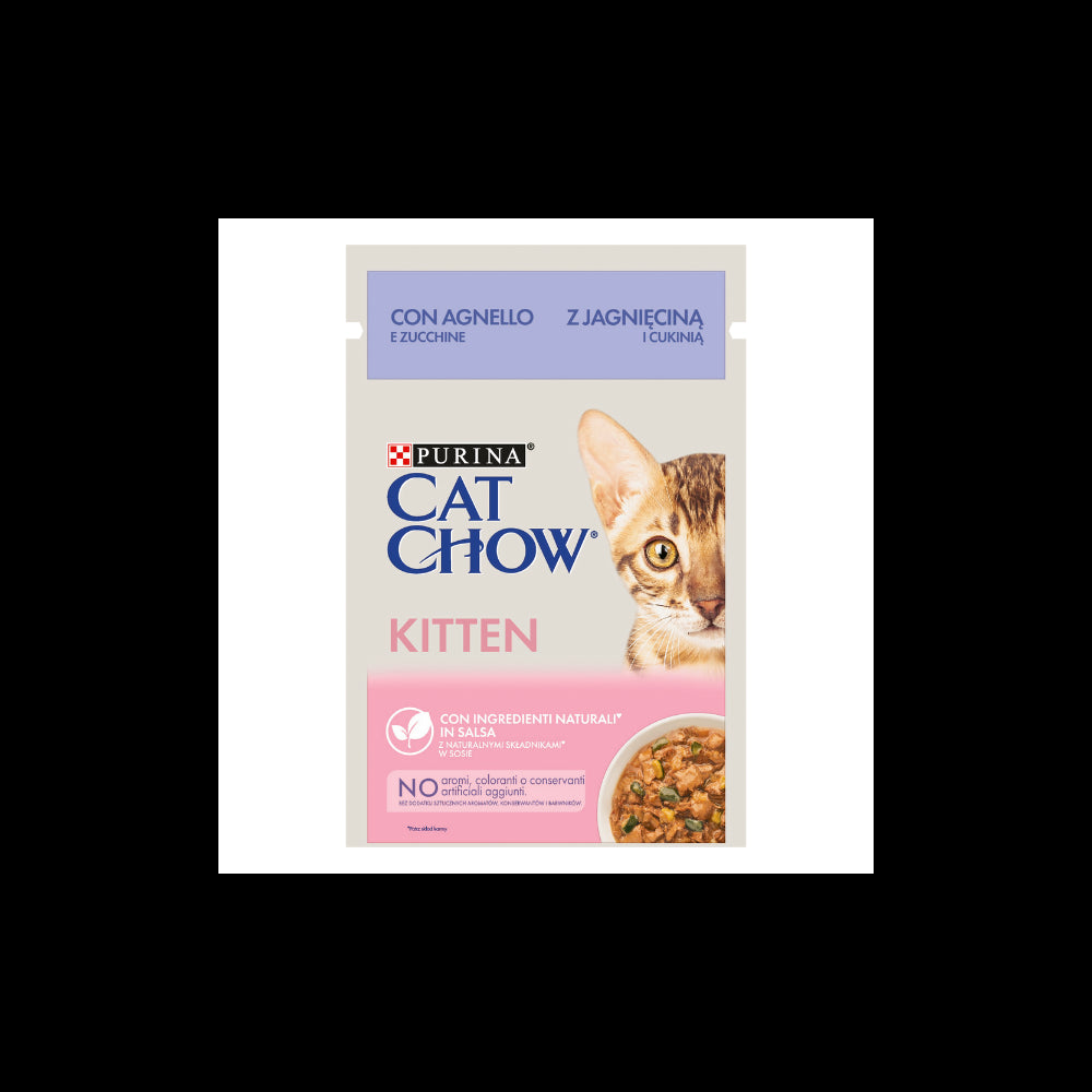Cat Chow Kitten Agnello e Zucchine 85g - Gattino