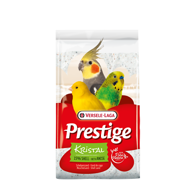 Versele-Laga Prestige Kristal Fondo Gabbia 5 kg – Sabbia Conchiglie Bianche