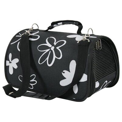 Zolux Flower S - Borsa Trasportino per Cane o Gatto Nero