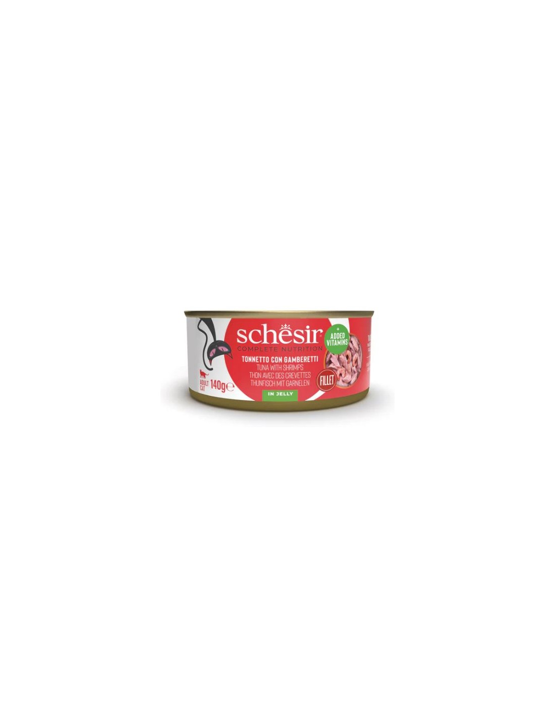 Schesir Tonnetto con Gamberetti in Gelatina 140g - Gatto