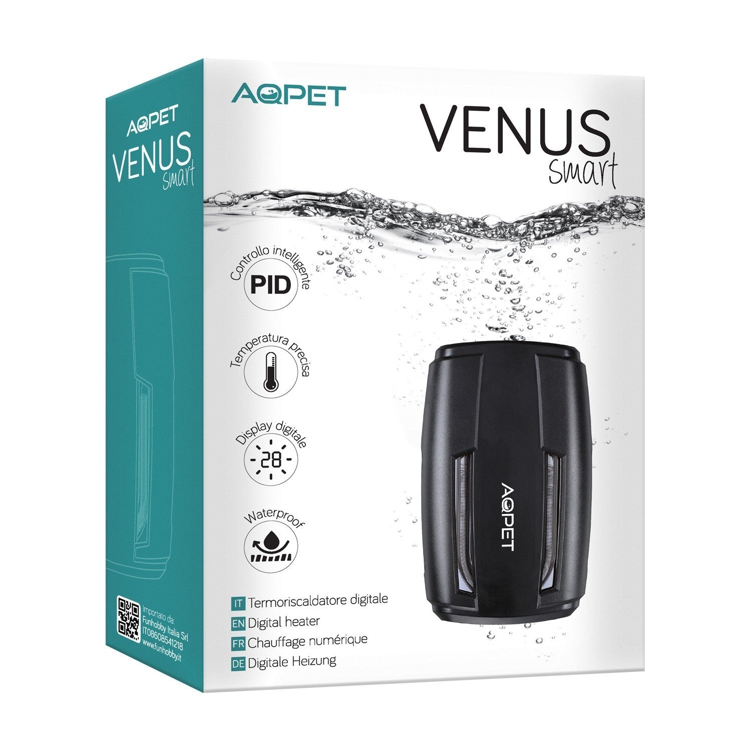 AQPET Termoriscaldatore Digitale Venus Smart 100W