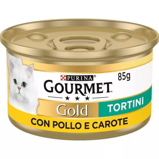 Gourmet Gold 85gr Tortini con Pollo e Carote