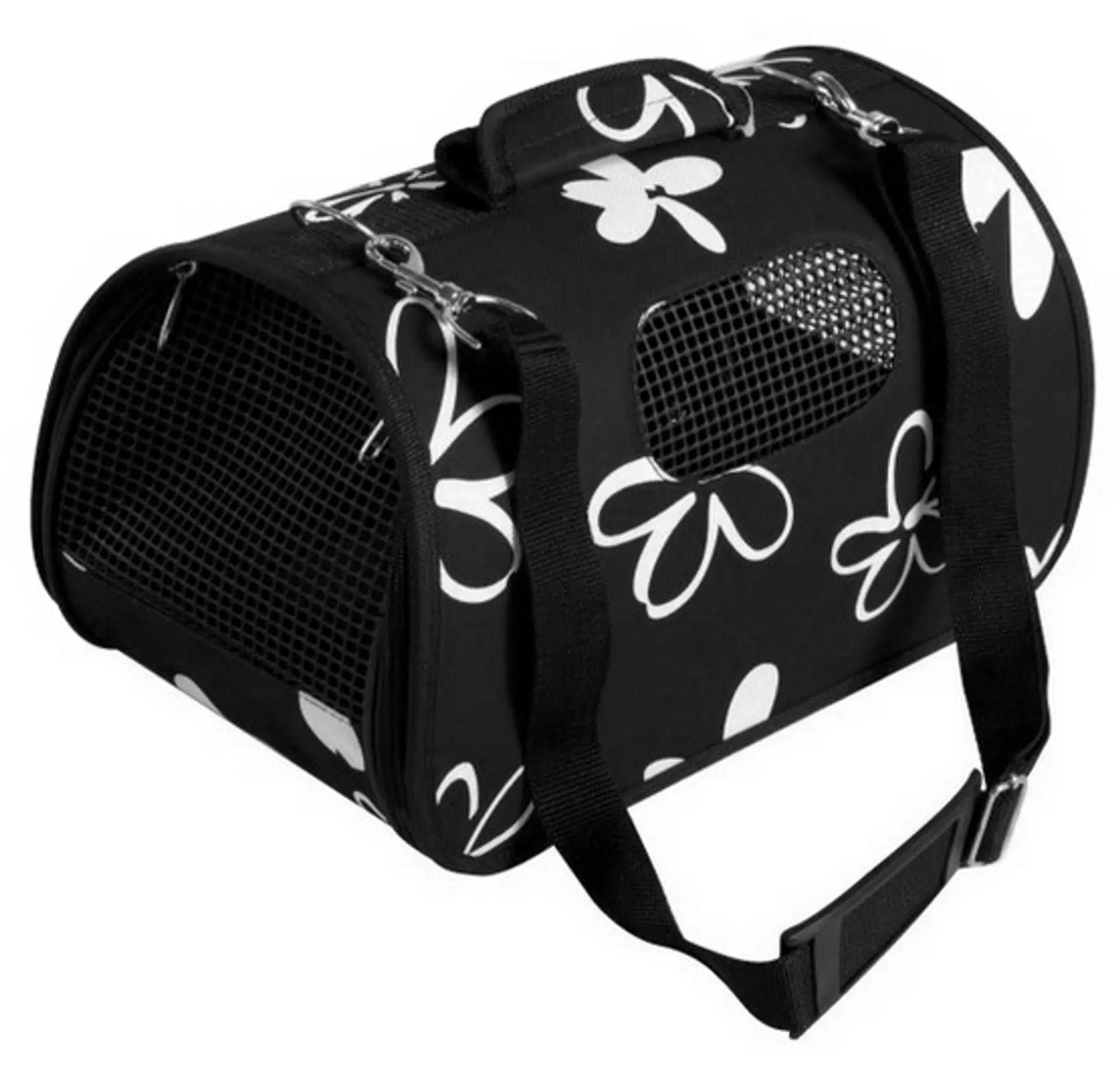 Zolux Flower L - Cesta Trasportino per Gatto e Cane Nero
