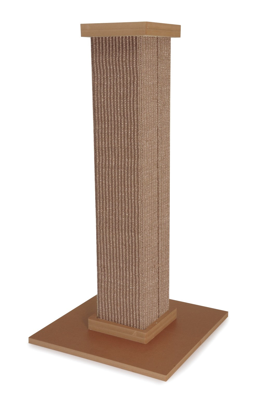 Camon Tiragraffi a colonna con base quadrata in legno e sisal - AC121/A