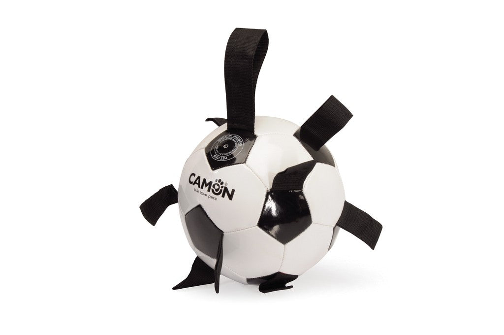 Camon Palla da calcio con prese e maniglia - nero-bianco - AD0531