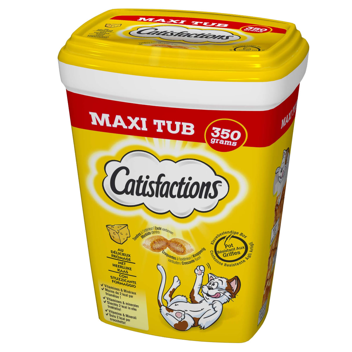 Catisfactions Mega Tub al Formaggio per Gatti - 350g