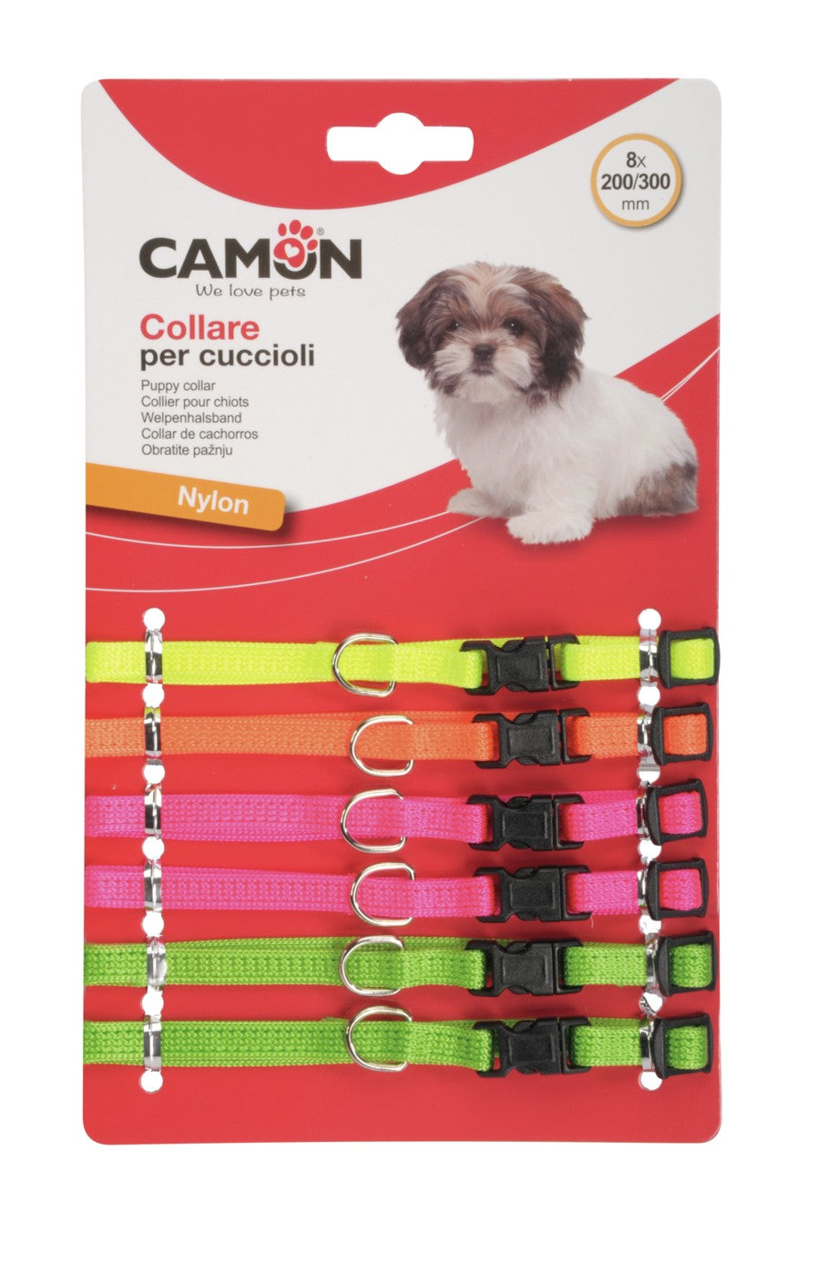 Camon Puppy Collare in Nylon Regolabile per Cuccioli 1pz