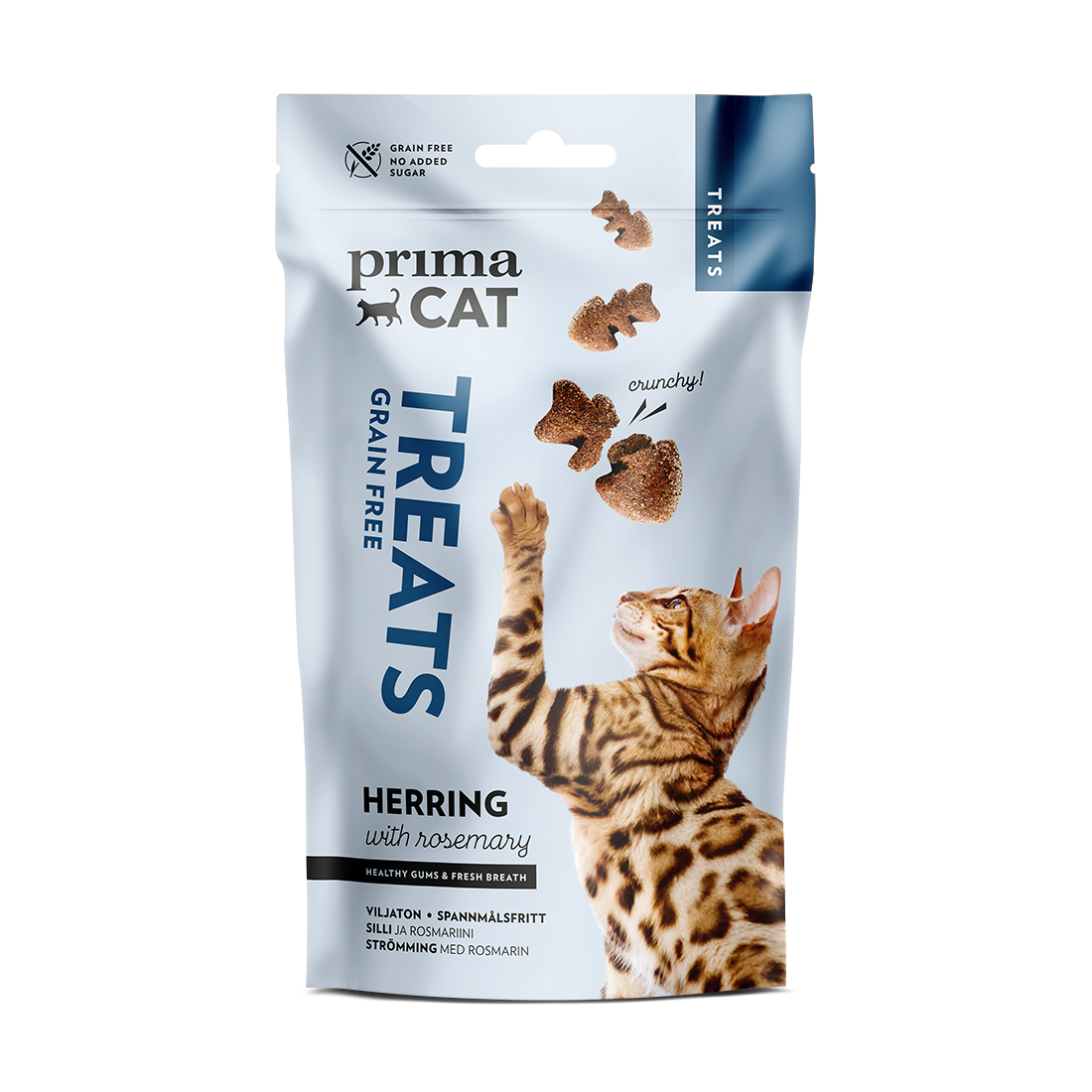 PRIMACAT Aringhe e Rosmarino Grain Free 40 gr Dental Snack per Gatti