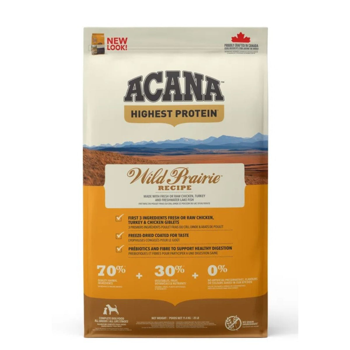 Crocchette per Cani Acana Higest Protein Wild Prairie 11,4 Kg