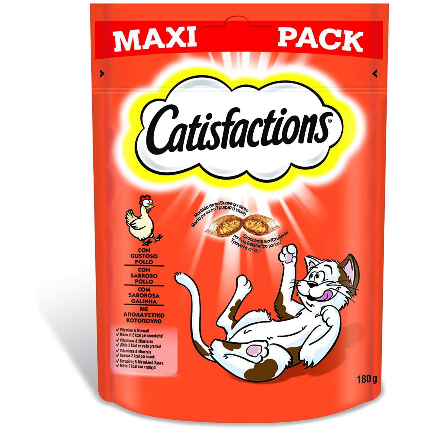 Catisfactions Maxi Pack con Pollo 180gr